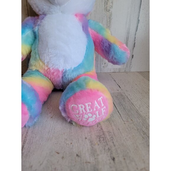 Great Wolf Lodge Build-A-Bear rainbow exclusive plush stuffed animal - Picture 3 of 7